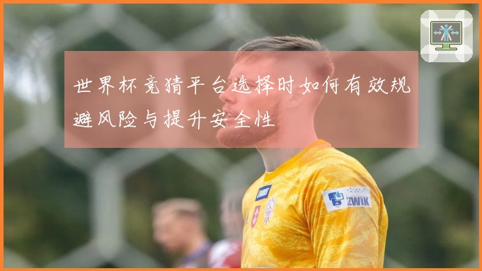 世界杯竞猜平台选择时如何有效规避风险与提升安全性